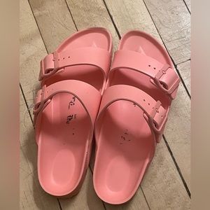 peach Birkenstocks